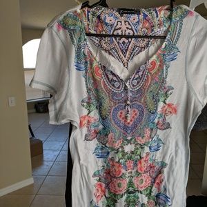 New Directions t-shirt top multicolor casual wear